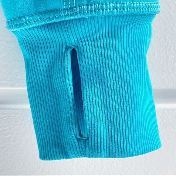 Lululemon Blue Nice Asana Brushed Surge Jacket Sweatshirt Size 4 - Picture 12 of 15